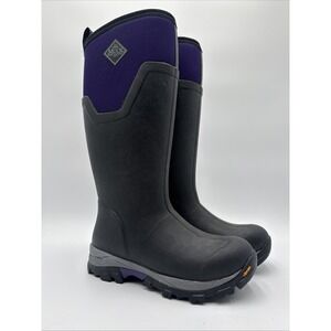 Muck Boot Women's Arctic Ice Tall Vibram Grip Size 7 Wet Ice Tech Black/Purple